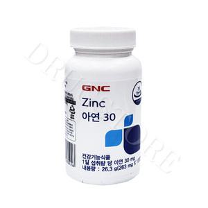 GNC 아연 30 250mg x 100정(100일분) 징크씨 Zinc