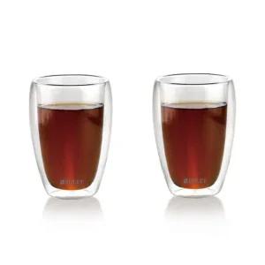 [로레이]드링크웰 이중 내열 유리컵2p