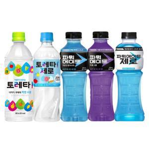 한번에먹자 500~600ml 각 4개씩 / 토레타 제로+파워에이드 퍼플+파워에이드 제로+파워