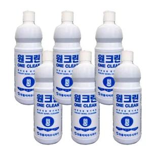 원크린 1L(6개) 화장실 변기세정제 - 욕실 변기 타일 소변기 물때 찌든때 제거 청소