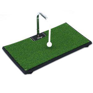 [ETN]비거리 향상 360도 전천후 골프 실내 스윙 연습 매트 리얼 타격감