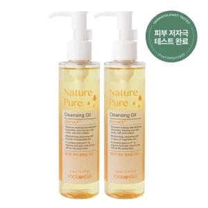 (2개)푸드어홀릭 네이처 퓨어 클렌징 오일 200ml /저자극 잘지워지는 순한클렌져