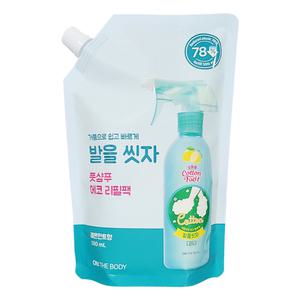 온더바디 코튼풋 발을씻자 풋샴푸 리필 레몬민트향 500ml