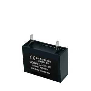 450V 450VAC 6uF 국산 콘덴서 선풍기 모터 보일러 송풍기 기동 런닝 커패시터 캐패시터 사각수지