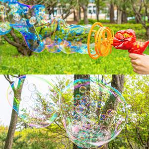 비눗방울 공룡 버블건 이중버블건 자동버블머신 색상랜덤 리필용액 대용량 보충액 어린이날 선물 행사 축제