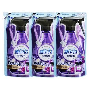 [신상품]페브리즈 강력탈취 섬유탈취제 다우니 미스티크 리필형 320ml X3개