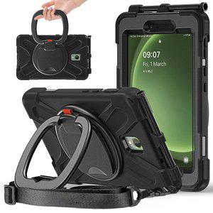 [수나르]갤럭시탭 액티브5 8.0 X306 X300 스트랩 컬러풀 스퀘어 링 거치대 태블릿 케이스