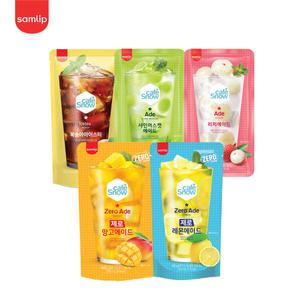 카페스노우 파우치음료 6종 30입 (아이스티/망고/샤인머스캣/레몬/리치)