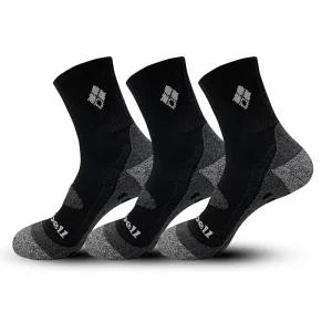 몽벨 남성용 마운틴 라인 드라이쿨 코마사 등산 양말 쿠션 중목 3족 MB-S06