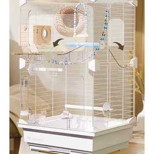 앵무새새장 대형 케이지 왕관 이동장 새집 하우스