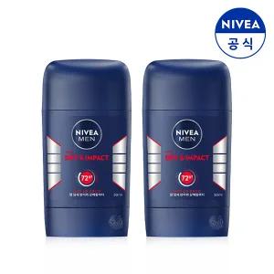 니베아 맨 데오드란트 스틱 드라이앤 임팩트 50mlX2개