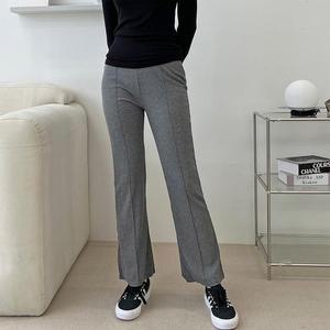 [트렌드스토어] 세미 부츠컷 핀턱라인 트레이닝팬츠