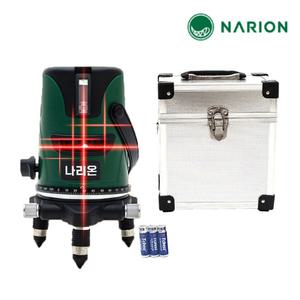 나리온 5라인 레이저 레벨기 NRL-01 레드 4V1H 방수 수평 수직