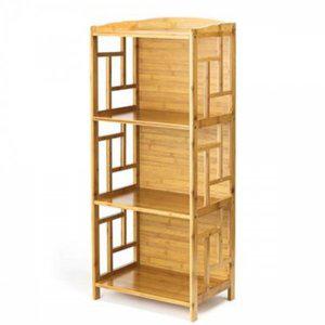 [제이큐]우드인테리어 대나무 원목 선반 창고선반 선반장 3단