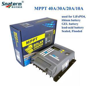 MPPT 태양광 PV 레귤레이터 AGM GEL LifePo4 리튬용 자동 태양 전지 충전 컨트롤러 10A 20A 30A 40A 12V 24