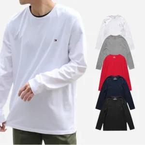 타미힐피거 긴팔티셔츠 스몰로고 남녀공용 쭉티 09T3118