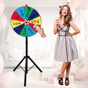 대형 이벤트 회전 돌림판 원판 룰렛 돌리기 추첨기 뽑기판 60cm