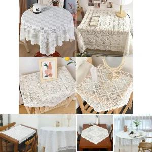 예쁜 레이스원단 테이블보 식탁테이블보/레이스/식탁/원형/커버/탁자/포/덮개/원탁/깔개/천
