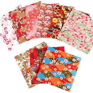 일본 전통문양 색종이 종이접기 포장지 색동 꽃무늬 벚꽃 문양 아트지 꽃