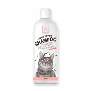 브리더랩 실크테라피 고양이 샴푸 300ml 피모세정 털엉킴방지 린스 플로랄향 피부진정