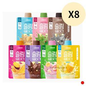 랩노쉬 쉐이크 슬림 단백질 식단 7종 혼합 X 8세트