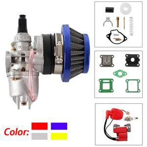 Mini자전거 47cc 49cc 엔진 카뷰레터 팟 에어필터 2스트로크 미니 4륜 ATV 오프로드 미니모토 카트 오프로