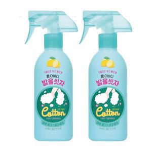 온더바디 발을씻자 코튼풋샴푸 레몬향 385ml 2개
