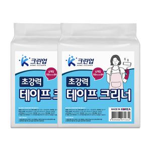 K크린업 테이프크리너 100mmx8Mx6개입x2팩 리필 초강력 찍찍이 돌돌이 클리너 청소용품