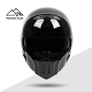 오토바이 바이크 헬멧 헬맷 빅사이즈 남성용 오픈 모페드 스쿠터 3XL 4XL DOT 승인 모듈러 풀 페이스 블랙
