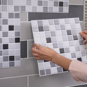 접착식 셀프 시공 타일테리어 주방 욕실 현관 붙이는 PVC 방수 인테리어타일 1세트 2세트