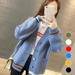 [BZEJI0KO_49]컬러 버튼 루즈핏 가디건 109 여자롱가디건