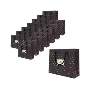 ABM 아이러브유 쇼핑백 블랙 중 15개(25x8x20cm)/포장/용품/선물/페이퍼백/대형/고급/쇼핑빽/선물용/미니