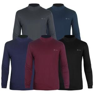 가을 겨울 남자 약기모 반목 티셔츠 기모 폴라 반폴라 남성 목폴라티