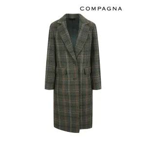 [하프클럽/꼼빠니아]알파카혼방체크코트_CABW0-WCH930