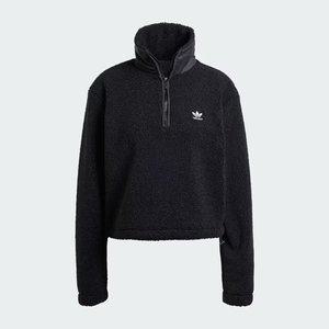 [아디다스] 여성 테디 플리스 하프집 재킷 IY9408