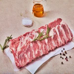 [삼형제고기] 1등급 한돈 돼지 등갈비 1kg (절단 / 통덩어리)