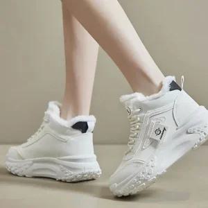 여성 굽높이 방한화 털운동화 겨울 스니커즈 런닝화