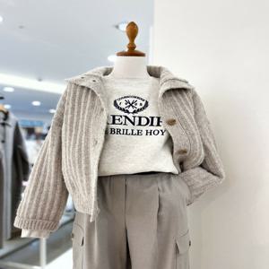 [코데즈컴바인] 모혼방 하이넥 골지 가디건 CID-CD582WA