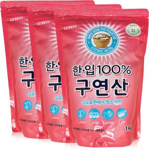 한입 100% 구연산 리필 1kg 3개