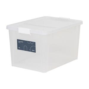 심플스텝 리빙박스 45L 반투명 의류 장난감 수납 펜트리 정리함 플라스틱 공간박스