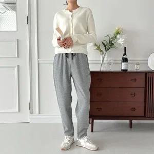 여성 융기모 배기팬츠 바지