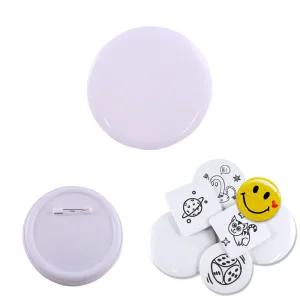 그리기뱃지 -흰색 원형 5.8cm (50개) 무지 뱃지 만들기