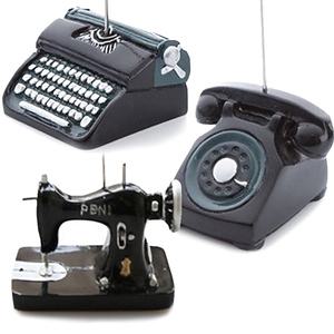 아트사인 메모홀더 미싱 전화기 타자기 집게 클립 메모크립 집게 꽂이 홀더 팬시