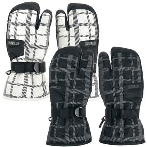 [인슬로]체크 남녀공용 스키 보드 삼지 장갑 G4336 따뜻한 방한장갑