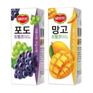 델몬트 드링크 190ml 망고x24팩+포도 24팩