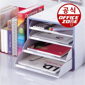 시스맥스 디럭스 오픈형 서류함 4단 수납함 서류 정리함 보관함 보관대