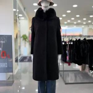 [꼼빠니아]폭스 퍼 하프 코트 CAEW1WCH200_DG