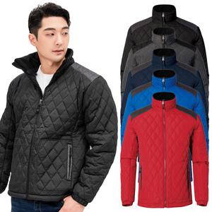 [하루비나] 카렌자 퀄팅 패딩점퍼 남여공용 빅사이즈 S~4XL 집업 자켓 근무 작업 단체 유니폼