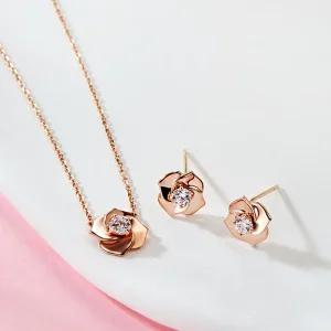 18K 블루밍 로즈 플라워 주얼리세트 MNC40757
