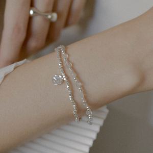 925실버 짜글이 코인 실버볼팔찌 래브라도 원석 밴딩팔찌